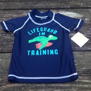 NWT Carter’s Swim Shirt Rash Guard Navy 18 Months